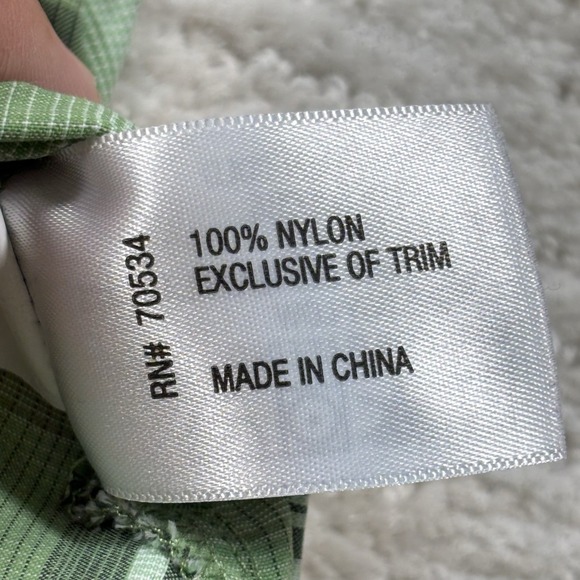 Orvis Trout Bum Button Up Shirt Mens XL Green Plaid Fishing Outdoor Short Sleeve - Picture 6 of 10